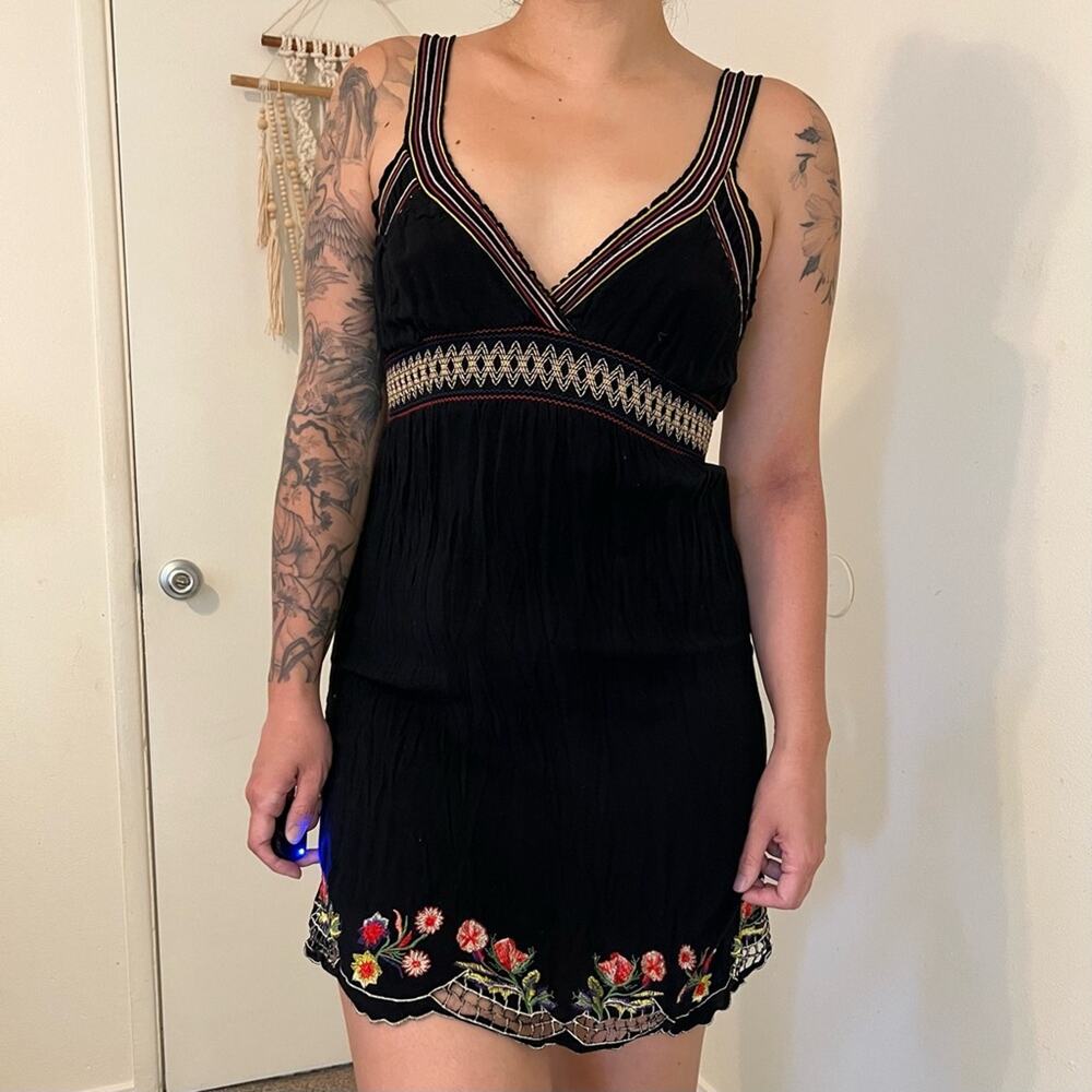 Embroidered Floral Dress